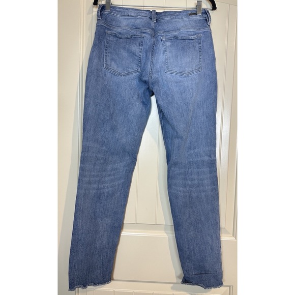 Carve Designs Carson Jeans Women 6 Blue Tapered Organic Casual raw hem stretch - Picture 3 of 4